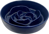 KUTKUT Ceramic Slow Feeder Dog Bowls, Pet Slow Feeder for Puppy Kitten, Slow Down Puzzle Eating Dog Food Bowl Food Dish for Fast Eaters Small Pets